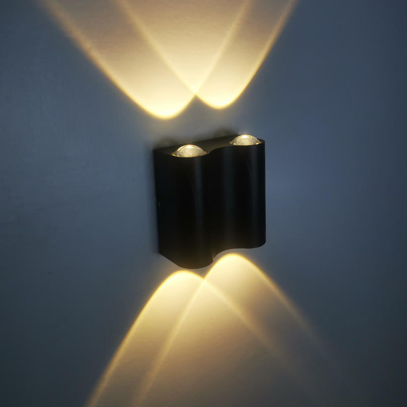 LED-Wandleuchte aus Aluminium für den Außenbereich, IP65, wasserdicht, nach oben und unten, Wandleuchte für Zuhause, Treppe, Schlafzimmer, Nachttisch, Korridor, 4/6/8 W, 2 Jahre Garantie
