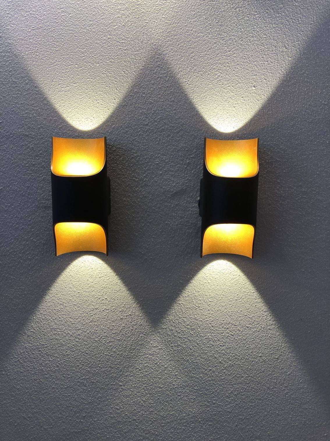 Postmoderne nordische kreative Wohnzimmer Hintergrund Schlafzimmer Nachttisch Gang Wandleuchte Bar Doppelkopf Industrie Wandleuchte