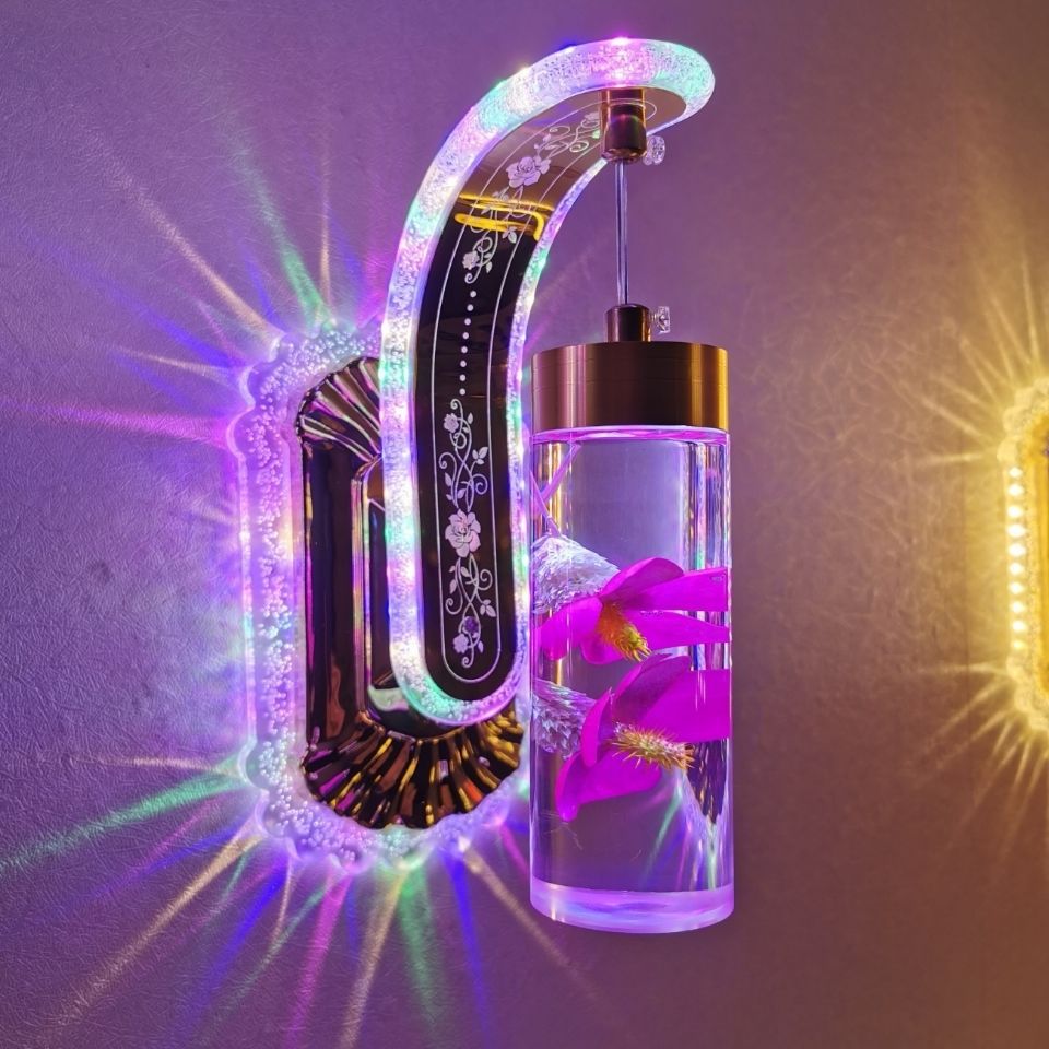 2022 12W LED Innenwandleuchte für Schlafzimmer Nachttischdekoration echte Blume Wandleuchte Treppenlampe Nachtlampe für Wohnzimmer