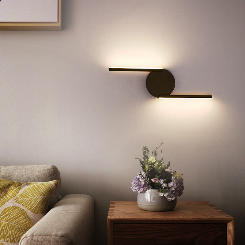 Moderne minimalistische Kupfer Wandleuchte American Aisle Korridor Schlafzimmer Nachttischlampe Nordic Creative LED Spiegelleuchte Möbel