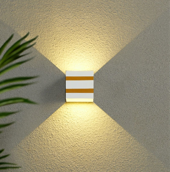 Lámparas de exterior 10W Led Luz de pared Ip65 Negro Decorativo Porche Jardín Hogar Bombillas impermeables Aluminio moderno para hornear
