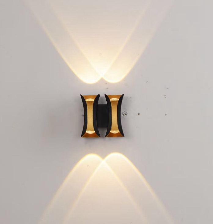 Nueva lámpara de pared LED impermeable para exteriores, balcón interior, porche de aluminio, candelabro de jardín, lámpara de pared para Villa, luminaria