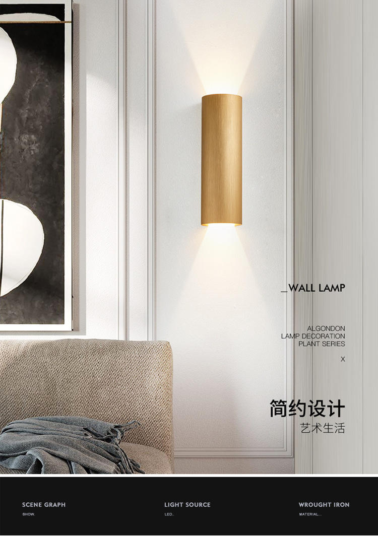 Neue Wandleuchten mit linearem Licht nach oben und unten, leuchtender Körper, Artikel, Beleuchtungsstil, modernes Büro, Rohs-Material, Epistar-Eingangsfluss