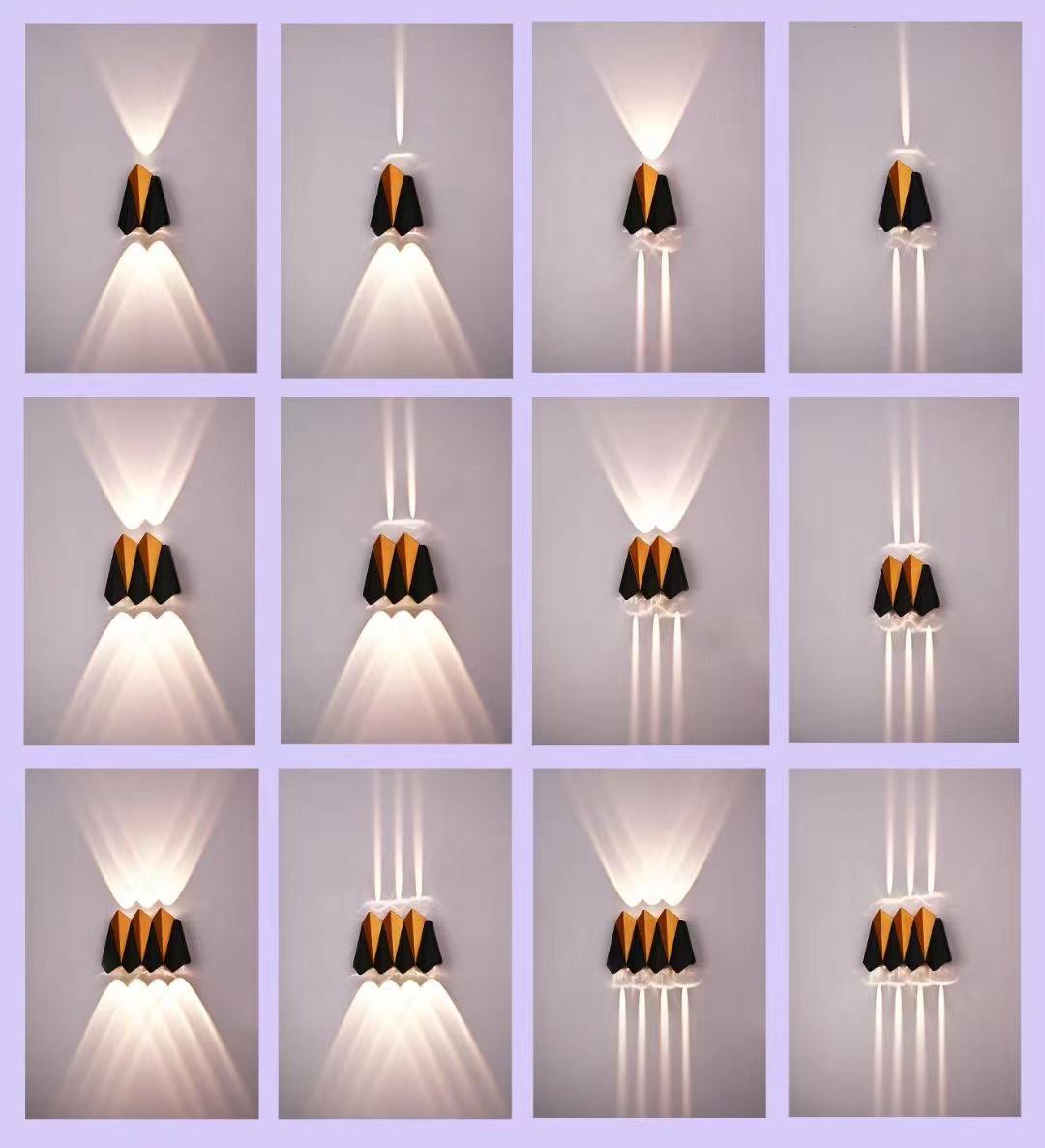 Up And Down Tuya LED-Wandleuchte, IP65, wasserdichte Aluminium-Wandlampe für Außen- und Innentreppen, Nachttisch, Wohnzimmer, Veranda