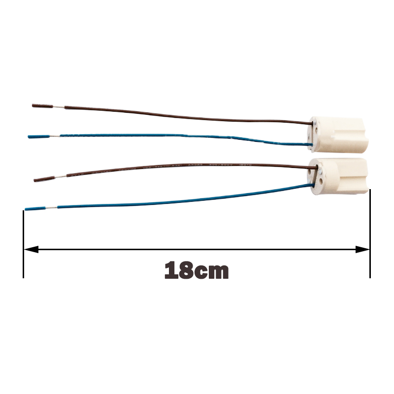 Base della lampada a LED G9 di alta qualità 250V 2A 18cm Portalampada alogeno tipo G9 in ceramica per lampadina a LED G9
