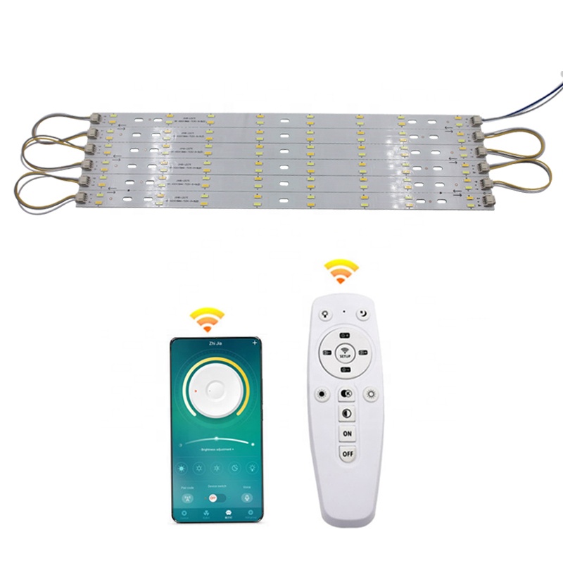 24W dimmable LED plafonnier lumineux tricolore ajuster 5730SMD source de lumière éclairage infrarouge contrôle chambre downlight