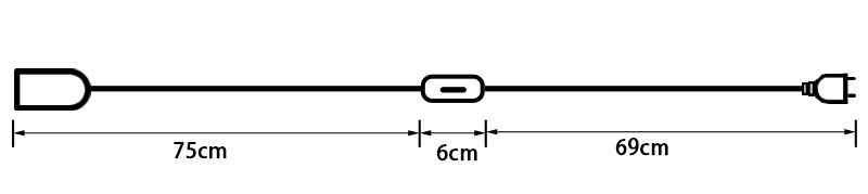 Cable de alimentación de 1,8 m, Bases de lámpara E27, enchufe europeo con cable de interruptor para bombilla LED colgante, soporte de enchufe de suspensión para lámpara colgante e27