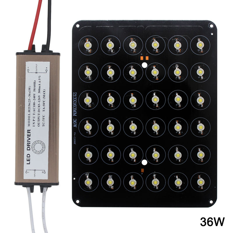 LED-Chip, 12 W, 18 W, 20 W, 24 W, 30 W, 36 W, 48 W, Hochleistungs-Lampendioden, AC85–265 V, wasserdichter LED-Treiber für vergrabene Leuchten