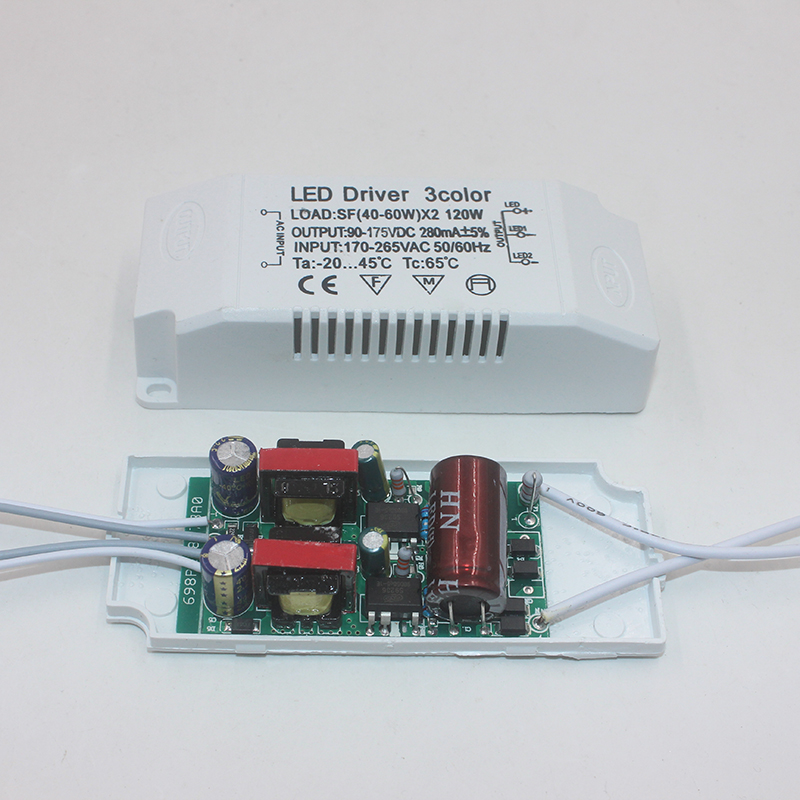 8–120 W LED-Treibereingang AC175–265 V, nicht isolierender Beleuchtungstransformator, Leuchtenantrieb, Netzteil