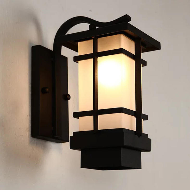 Nueva lámpara de pared exterior china simple moderna creativa lámpara de patio pasillo impermeable pared exterior balcón lámpara de pared fabricante