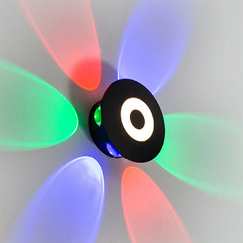 Moderne 360-Grad-Wandleuchte LED-Wandleuchte Up and Down Außen- und Innenbeleuchtung
