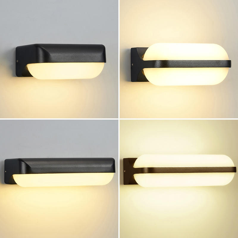 Einmalige, doppelte, wasserdichte LED-Wandleuchte für den Außenbereich, die mit einer LED-Balkonwandlampe ausgestattet ist
