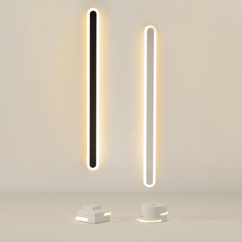 Moderne minimalistische LED-Linien-Wandleuchte, Schlafzimmer, Nachttisch, Sofa, Badezimmer, Spiegel, Hintergrund, dekorative Lampe, Eisen-Acryl-Lichter