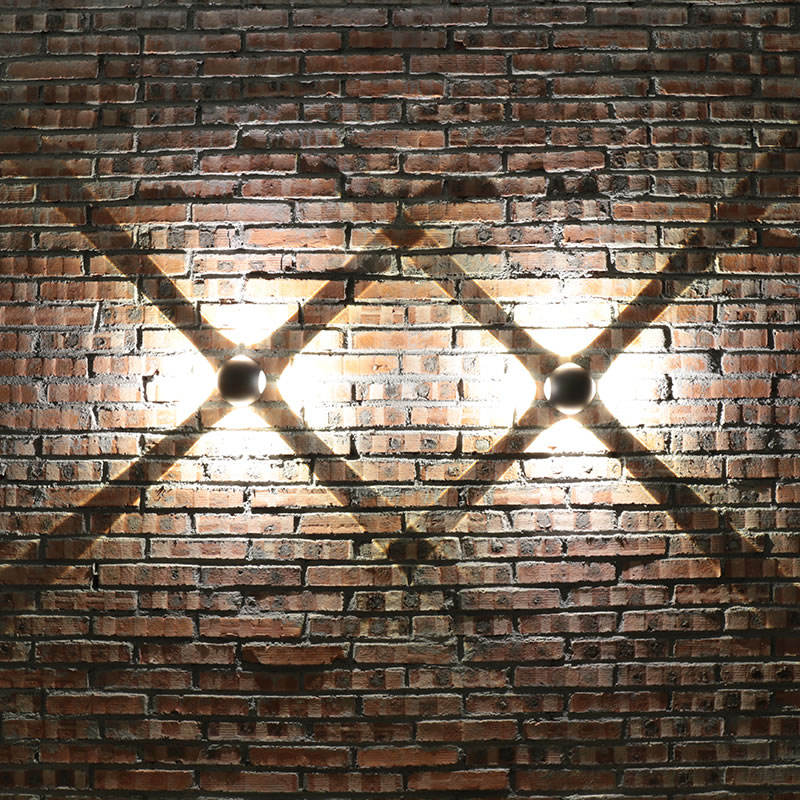 4W Kleine NEUE Ankunfts-Kugelleuchten für den Außenbereich, mehrfarbige Lichter, Außenwandleuchten, Leuchte, LED-Wandleuchte, LED-Wandleuchten
