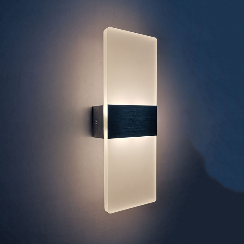 6 W Acryl-Wandleuchte mit Klaviertasten