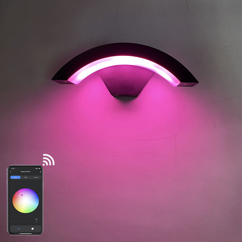 Lámpara de pared inteligente con control de aplicaciones 