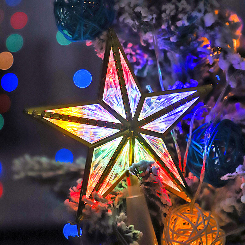 Weihnachtsbaum-Top-Sternlampe, LED-Außenwandleuchten, Verjüngungs-Außenleuchte,