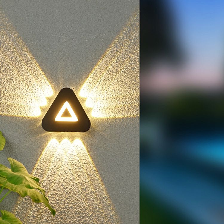 Moderne minimalistische dreieckige LED-Wandleuchten im nordischen Stil, Außenwandleuchten für Wohnzimmer, 12 W, AC85-265 V, einfache, ausgefallene Beleuchtung
