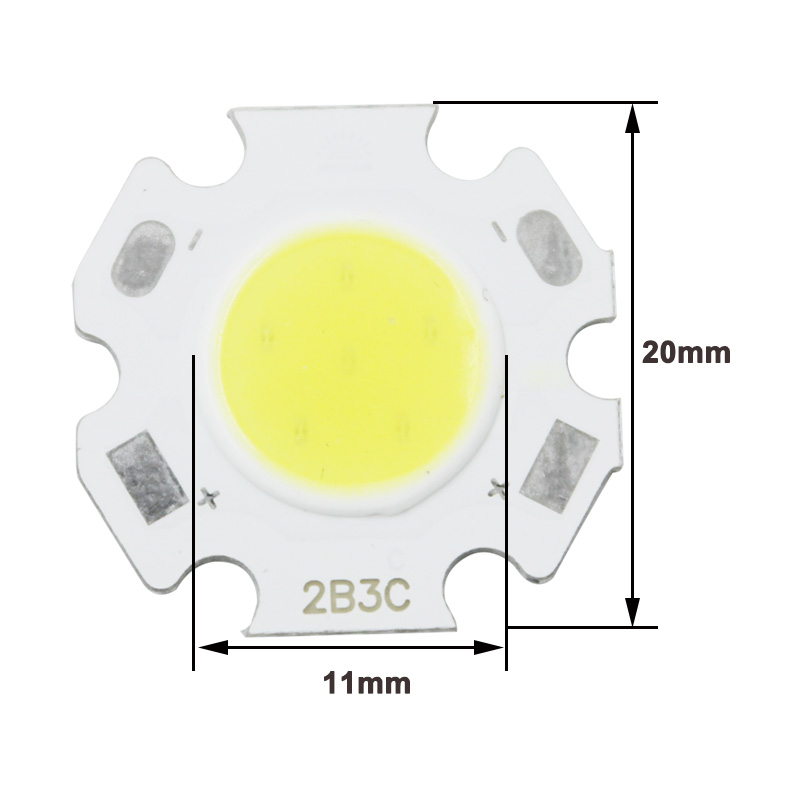3W COB LED Chip 11mm Pflaumenblütenform LED-Lampe für Spotlight-Deckenleuchte