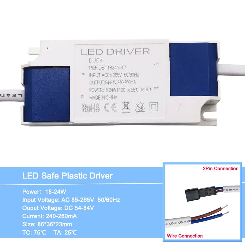 1-36W LED-Beleuchtungstransformatoren Netzteil AC100-240V Hochwertiger LED-Konstantstrom-Treiberadapter 300mA für LED-Leuchten