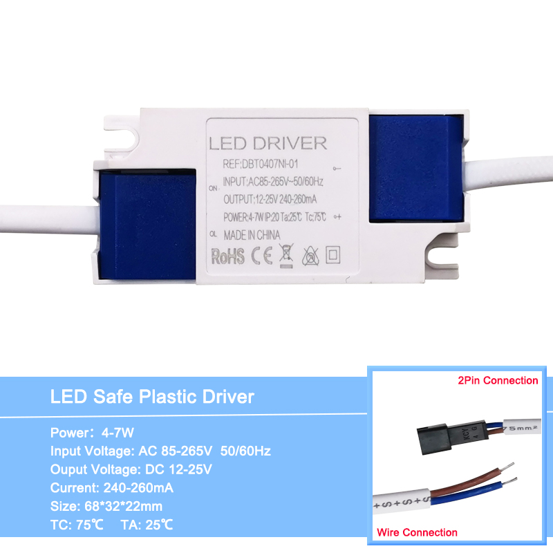 1-36W LED-Beleuchtungstransformatoren Netzteil AC100-240V Hochwertiger LED-Konstantstrom-Treiberadapter 300mA für LED-Leuchten