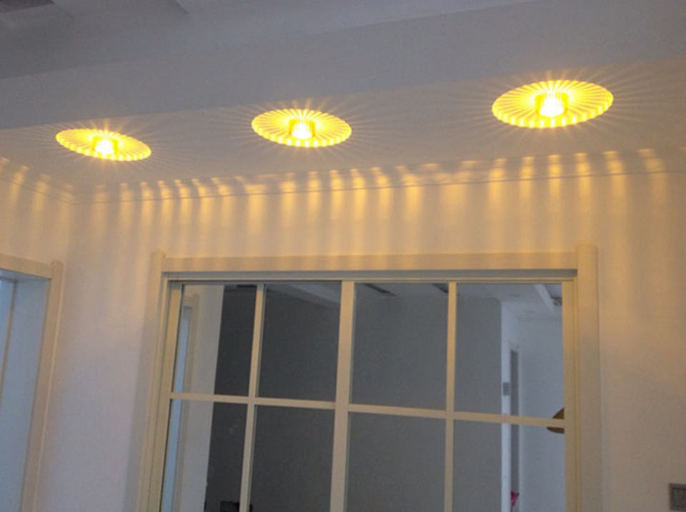 Großhandel Neuheit Sunflower Aluminium AC85-265V 3W RGB LED Wandleuchte Lampe Leuchten für KTV Bar Wand Decke Neujahr Dekoration