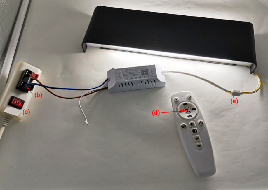 2,4 G kabellose Steuerung, dimmbare LED-Wandleuchte mit drei Farbtemperaturen