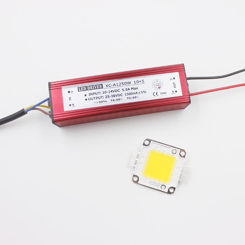 10 W, 20 W, 30 W, 50 W Hochleistungs-LED-Flutlicht, COB-Chip + AC/DC 12 V Eingang, LED-Flutlicht-Stromversorgung, LED-Treiber