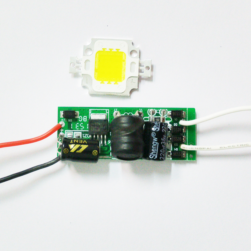 10 W, 20 W, 30 W, 50 W Hochleistungs-LED-Flutlicht, COB-Chip + AC/DC 12 V Eingang, LED-Flutlicht-Stromversorgung, LED-Treiber