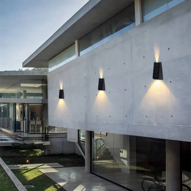 aplique de pared solar al aire libre