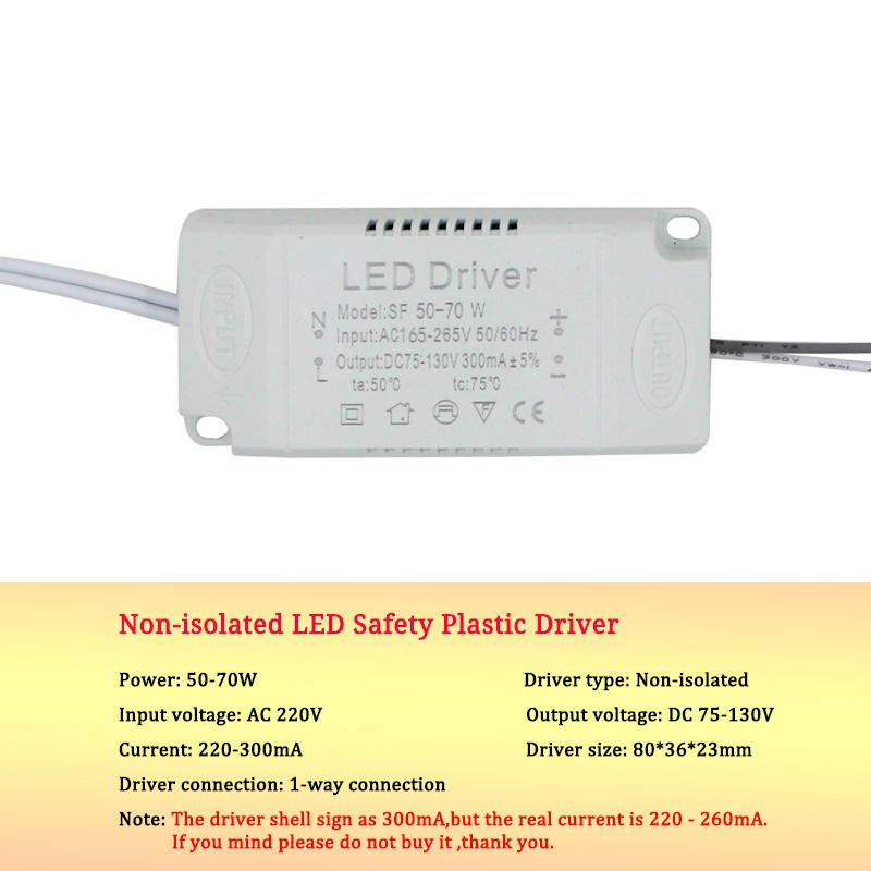 8–120 W LED-Treiber-Netzteil für AC220 V, nicht isolierender Transformator, Deckenleuchte, Ersatz-Glühbirnen-Chip