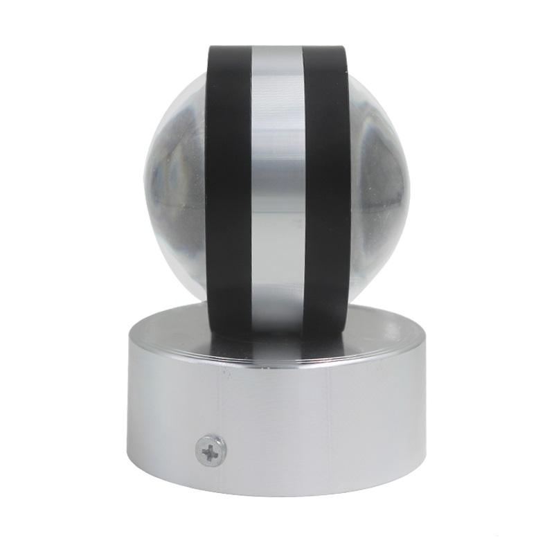 Veilleuse de chevet au design brillant en cristal 2W