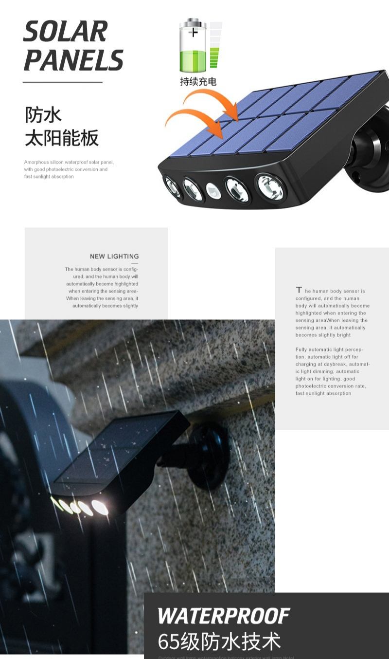 lumières led solaires d'intérieur