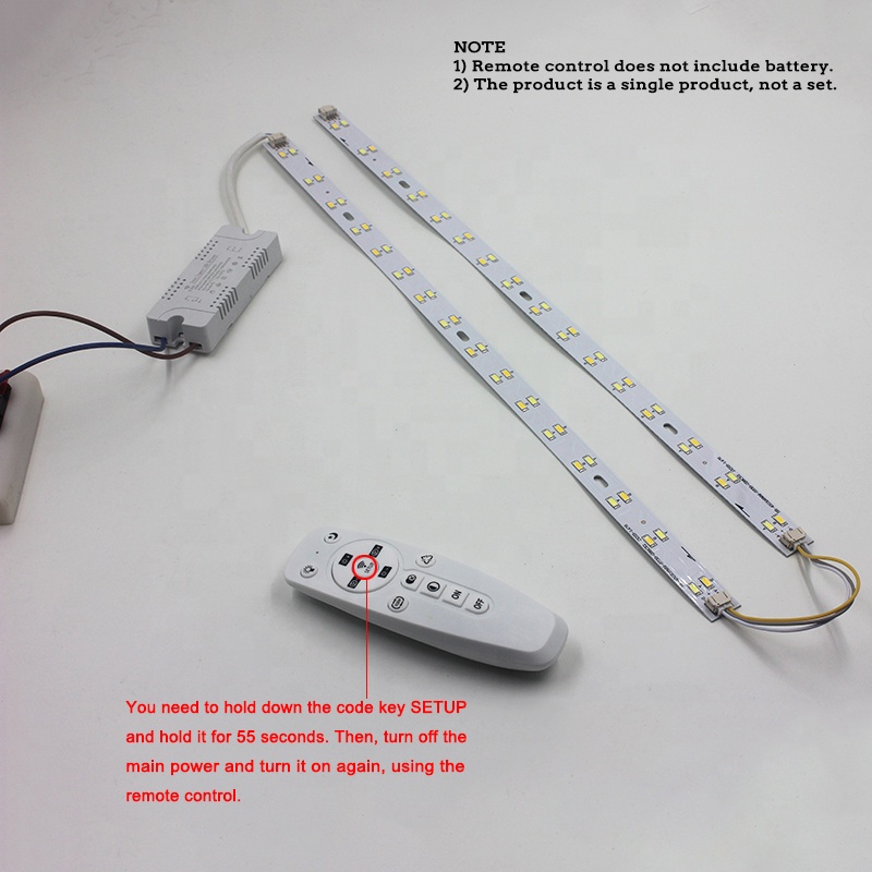 24W dimmable LED plafonnier lumineux tricolore ajuster 5730SMD source de lumière éclairage infrarouge contrôle chambre downlight