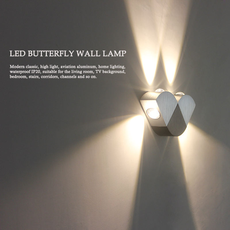 4W LED-Wandleuchte, farbenfrohe Beleuchtung