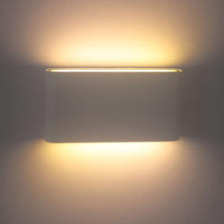 8W Einfaches, energiesparendes Innenlicht im nordischen Stil aus Aluminium, RGB-LED-Wandleuchte, Treppenlicht, Flurlicht