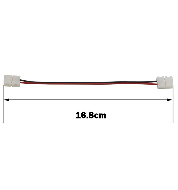 Doppelter LED-Streifen-Anschluss, 2-polig, 10 mm, mit kabelloser Verbindung, kein Löten/Schweißen erforderlich, für 5050/5630 LED-Streifen