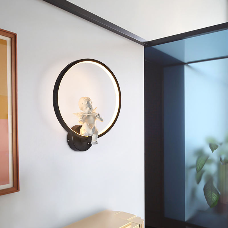 Neuankömmling, moderne LED-Wandleuchte, ausgefallene Wandleuchte, Kunst-Ringlicht-Wandhalterung für Hotelleuchten im Innenbereich