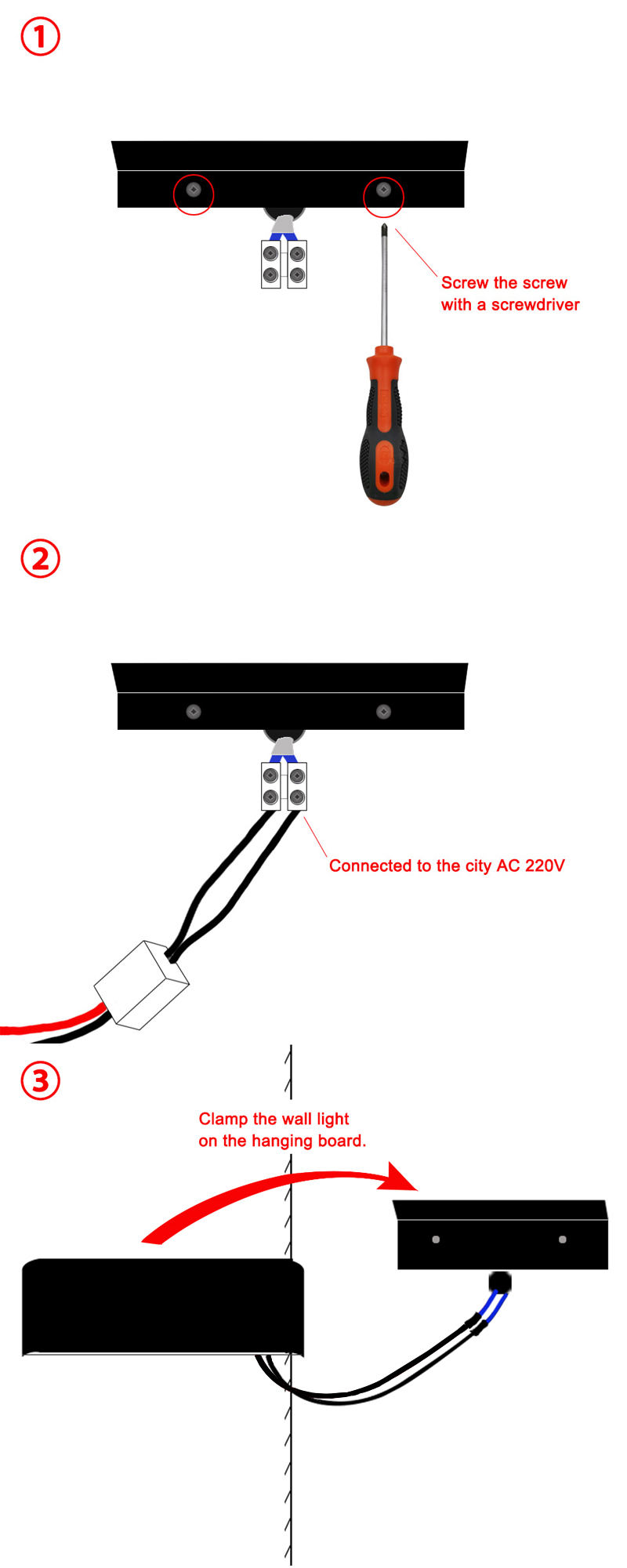 LED-Wandleuchten für den Innenbereich