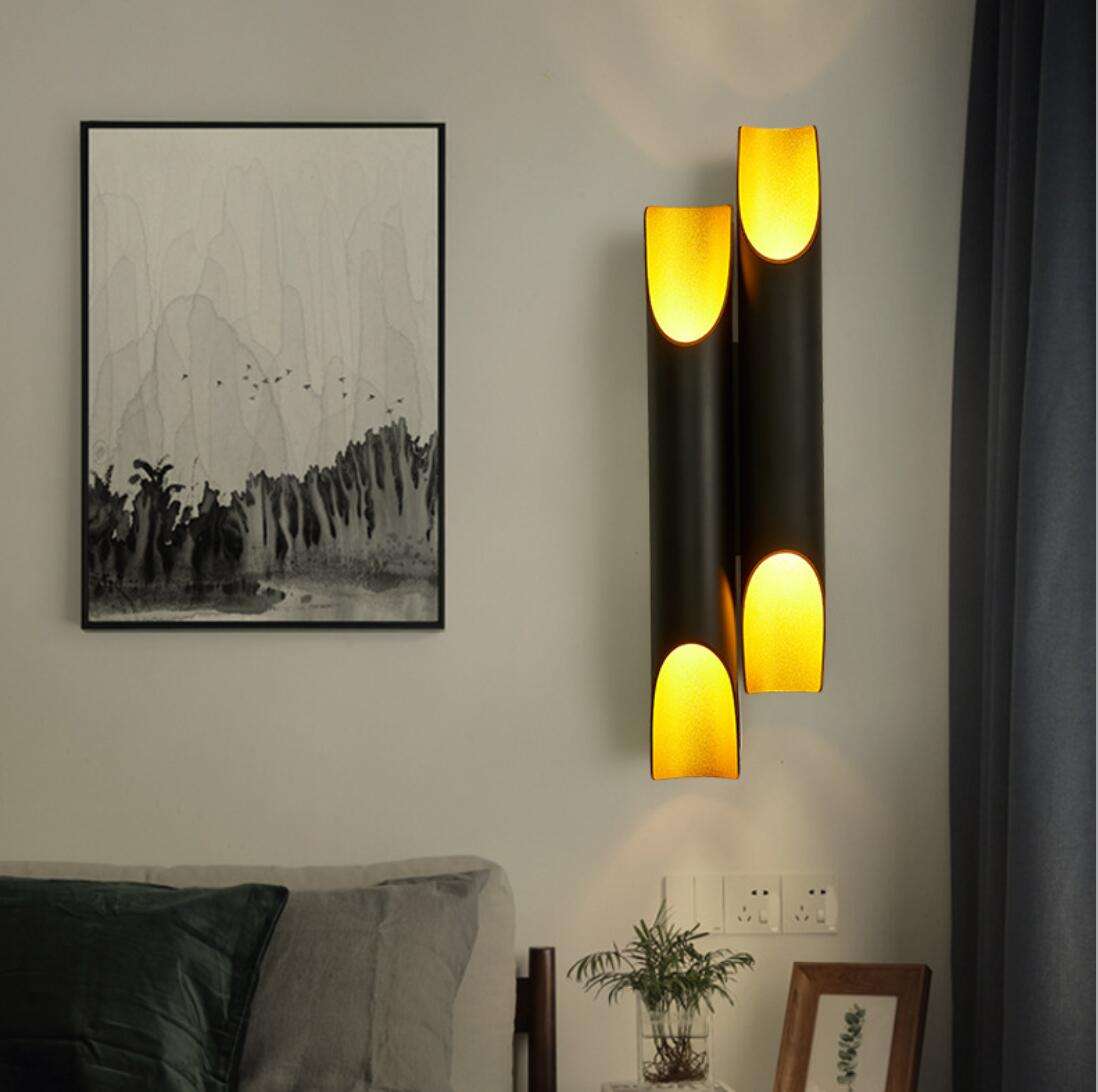 Bunte LED-Wandleuchte, dekorativ, Rabattpreis, chinesischer japanischer Stil, asiatischer Bambus, Izakaya Decorateur, Loft-Schlafzimmer im Freien, bunte LED-Wandleuchte, dekorativ, Rabattpreis, chinesischer japanischer Stil, asiatischer Bambus, Izakaya Decorateur, Loft-Schlafzimmer im Freien