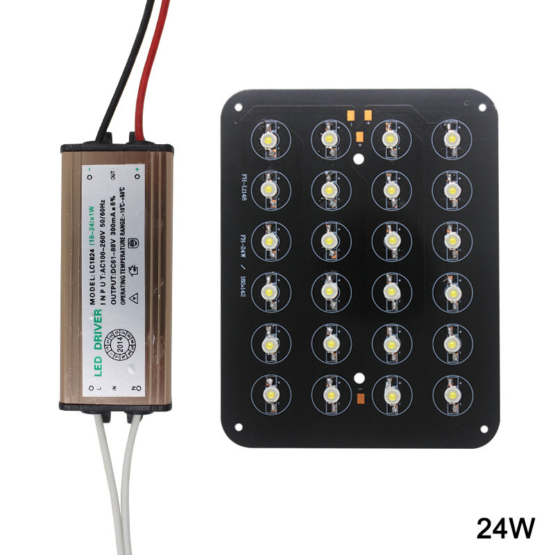 LED-Chip, 12 W, 18 W, 20 W, 24 W, 30 W, 36 W, 48 W, Hochleistungs-Lampendioden, AC85–265 V, wasserdichter LED-Treiber für vergrabene Leuchten