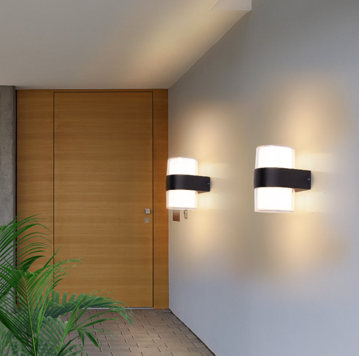 Nueva lámpara de pared led impermeable acrílica redonda de 6 W para jardín, decoración exterior, aplique de iluminación para puerta delanteraNueva lámpara de pared led impermeable redonda de acrílico para 6 W, decoración exterior para jardín, aplique de iluminación para puerta delantera