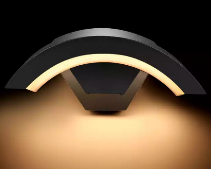 LED-Außenwandleuchte, fächerförmige Hofleuchte, 18 W, wasserdichte Wandleuchte, LED-Beleuchtung, Aluminium-Wandleuchte