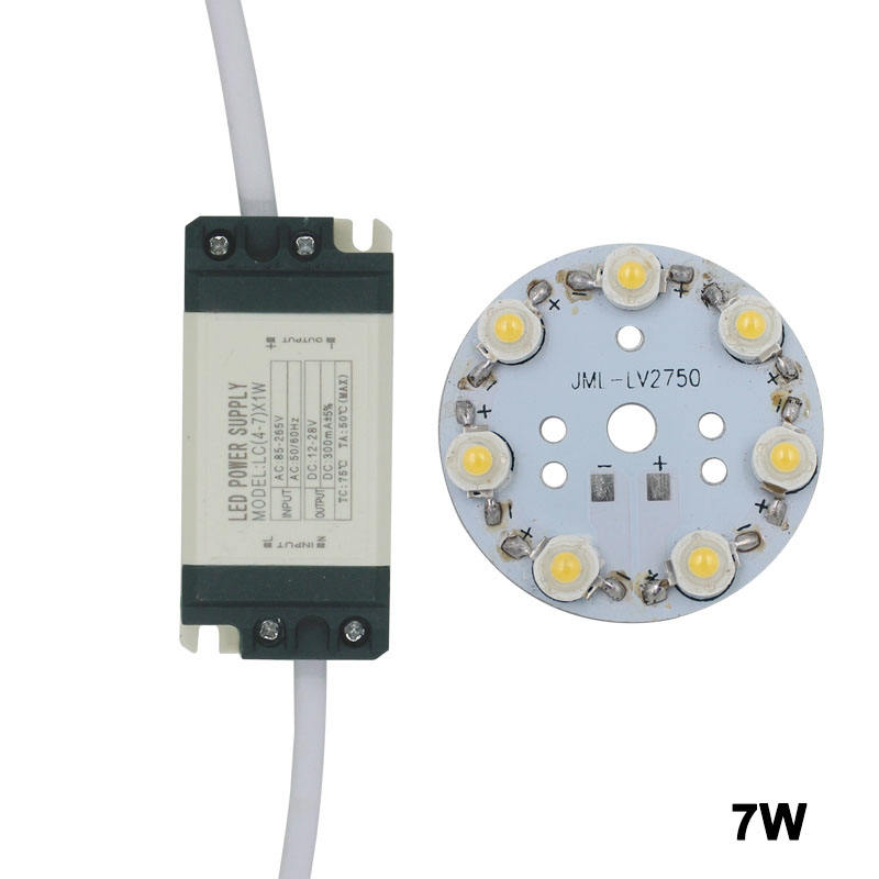 Conductor plástico de la fuente de alimentación de la cáscara del panel LED del tablero del microprocesador del poder más elevado de la estrella de la luz del punto del bulbo de 24W LED