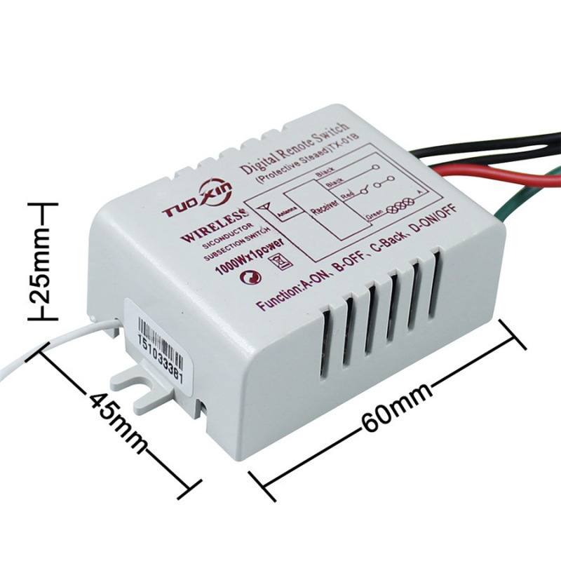 Drahtlose Fernbedienung Schalter Smart Home Kristall Lampe Segment Controller 3-weg Digital LED Licht Digital Schalter Großhandel