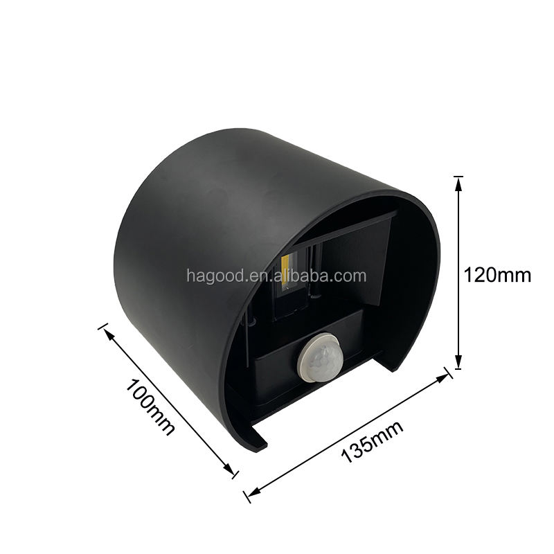 Hagood New Semicírculo Lámpara de pared impermeable