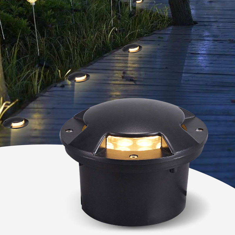 IP65 LED-Untergrundleuchte, 1 W, 3 W, vergrabenes Licht, unter der Erde, Lampe, Weg, Garten, Rasen, Hof, im Freien, wasserdichte Beleuchtung, 85–265 V, DC12 V