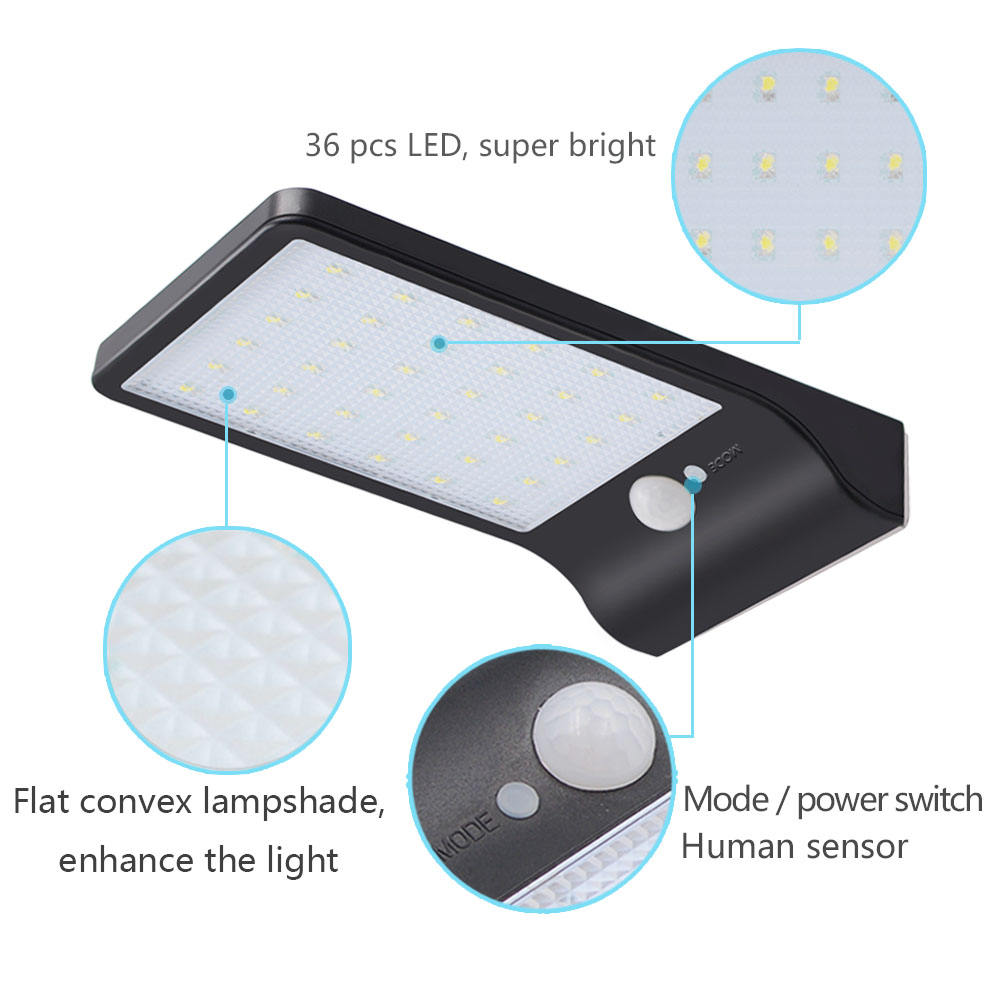 lumières led solaires extérieures