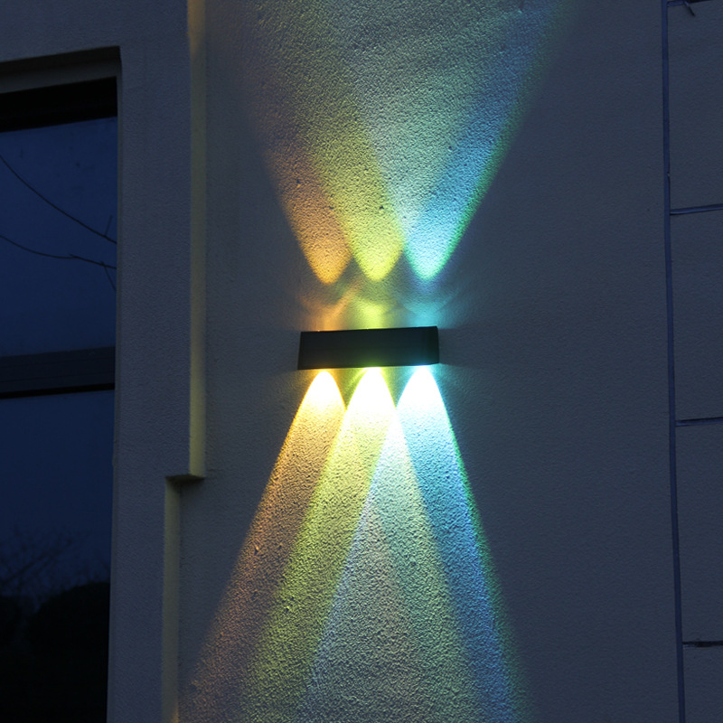 Neue wasserdichte Solarleuchte für den Außenbereich, Hausgarten, Villa, Außenwandstrahler, superhelle Wandleuchte, dekoratives Licht, Wandwaschgang