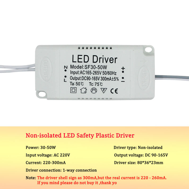 8–120 W LED-Treiber-Netzteil für AC220 V, nicht isolierender Transformator, Deckenleuchte, Ersatz-Glühbirnen-Chip